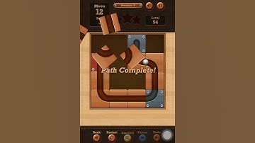 Roll the Ball slide puzzle Premium G Pack Level 54 Solution