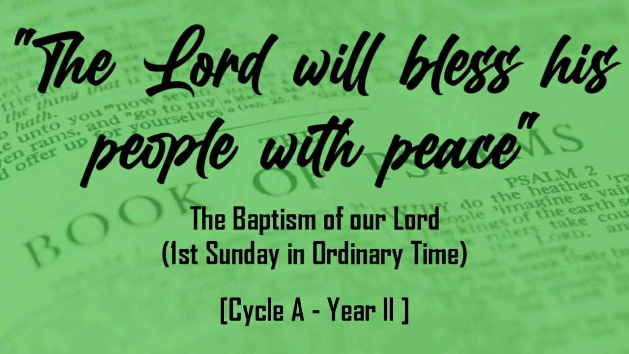 "The Lord will bless his people with peace" || Responsorial Psalm