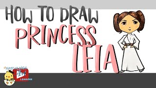 How to Draw Princess Leia from Star Wars - Little Hatchlings Art Lessons