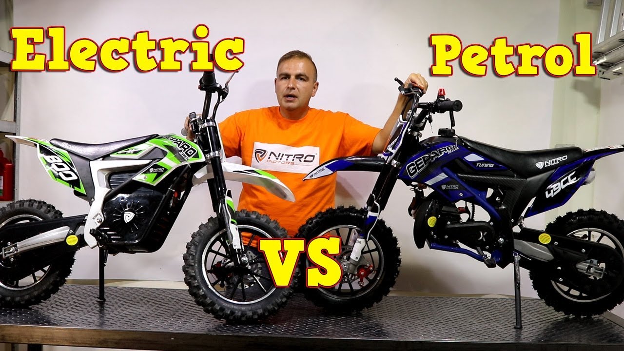 electric and petrol bike