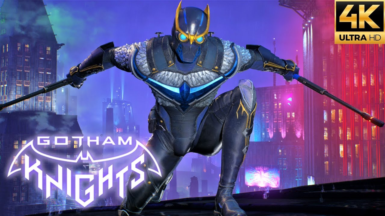 Gotham Knights - Nightwing Free Roam and Combat Gameplay (PS5 4K) 