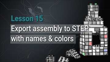 Lesson 15: Export OpenCascade assemblies to STEP with names and colors