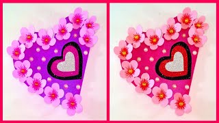 عمل كارت لعيد الأم وعيد الحب How to make Valentine & Mother day card