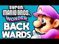 Can you beat super mario bros wonder backwards