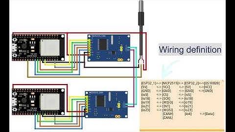 Two ESP32 CAN Bus communication with MCP2515 module