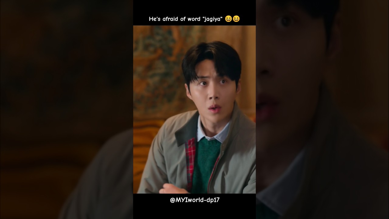 He's traumatized by this word😆😅 