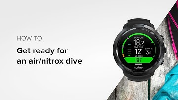 Suunto D5 - How to get ready for an air/nitrox dive?