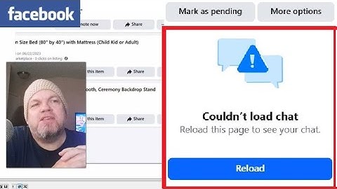 Fix Facebook Messenger ERROR  Couldnt Load Chat Reload This Page to See Your Phone Google Chrome