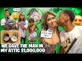 WE GAVE THE MAN IN MY ATTIC $1,000,000 & JAY GAVE DESIREE A KISS!