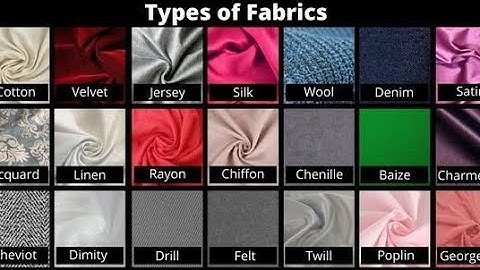 Different Types of Fabrics