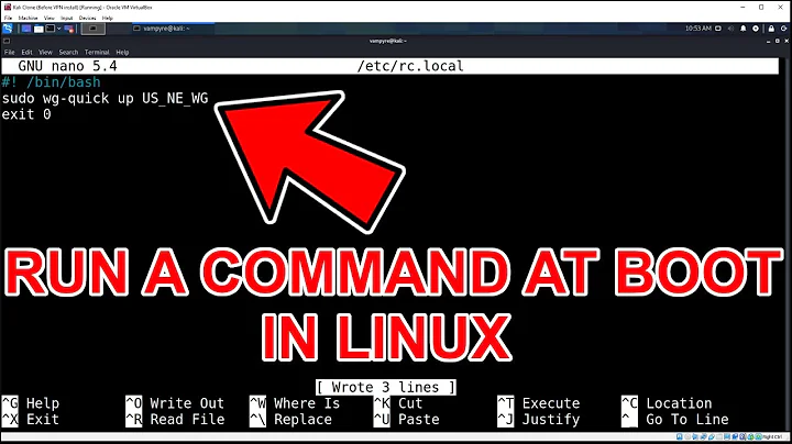 How to Automaticly Run A Sudo Command At Boot In Kali Linux