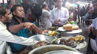 Four big size koraishutir kochuri @ Rs 20 only at Kolkata street food stall