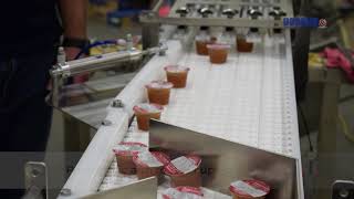 Merging and Laning System for Sauce Packaging by Dorner Conveyors 3,565 views 3 years ago 40 seconds