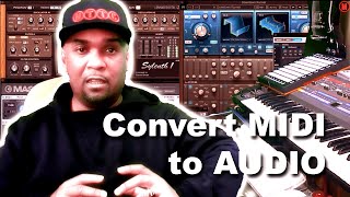 How to Convert MIDI to Audio | Logic Pro X | MTTC