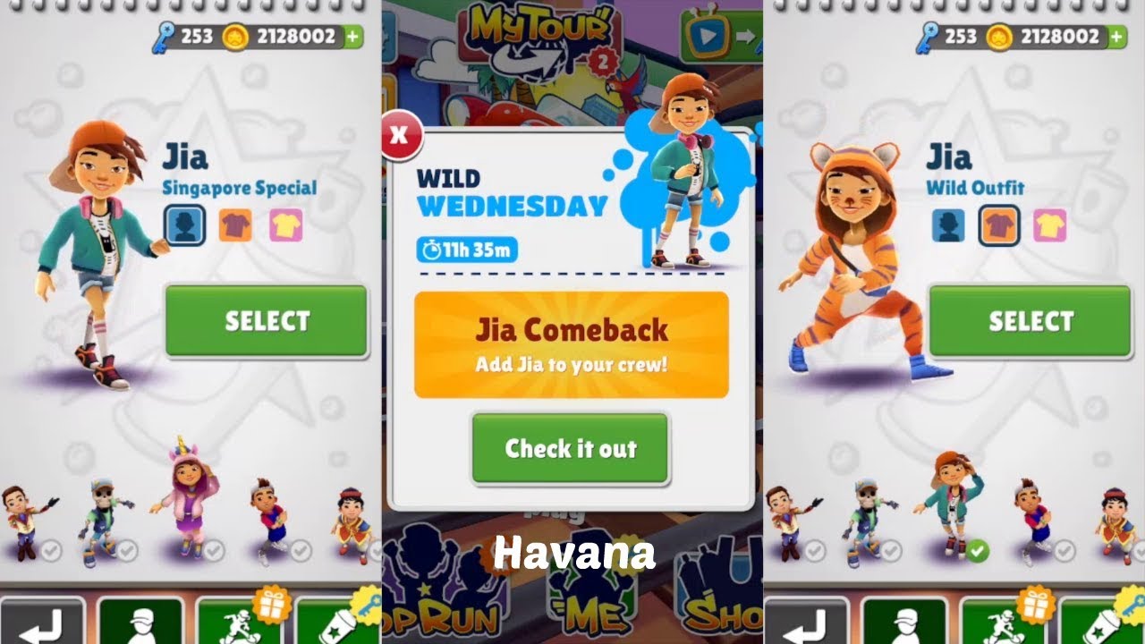 Subway Surfers : Havana (Wild Wednesday Jia Comeback) Gameplay On IOS 