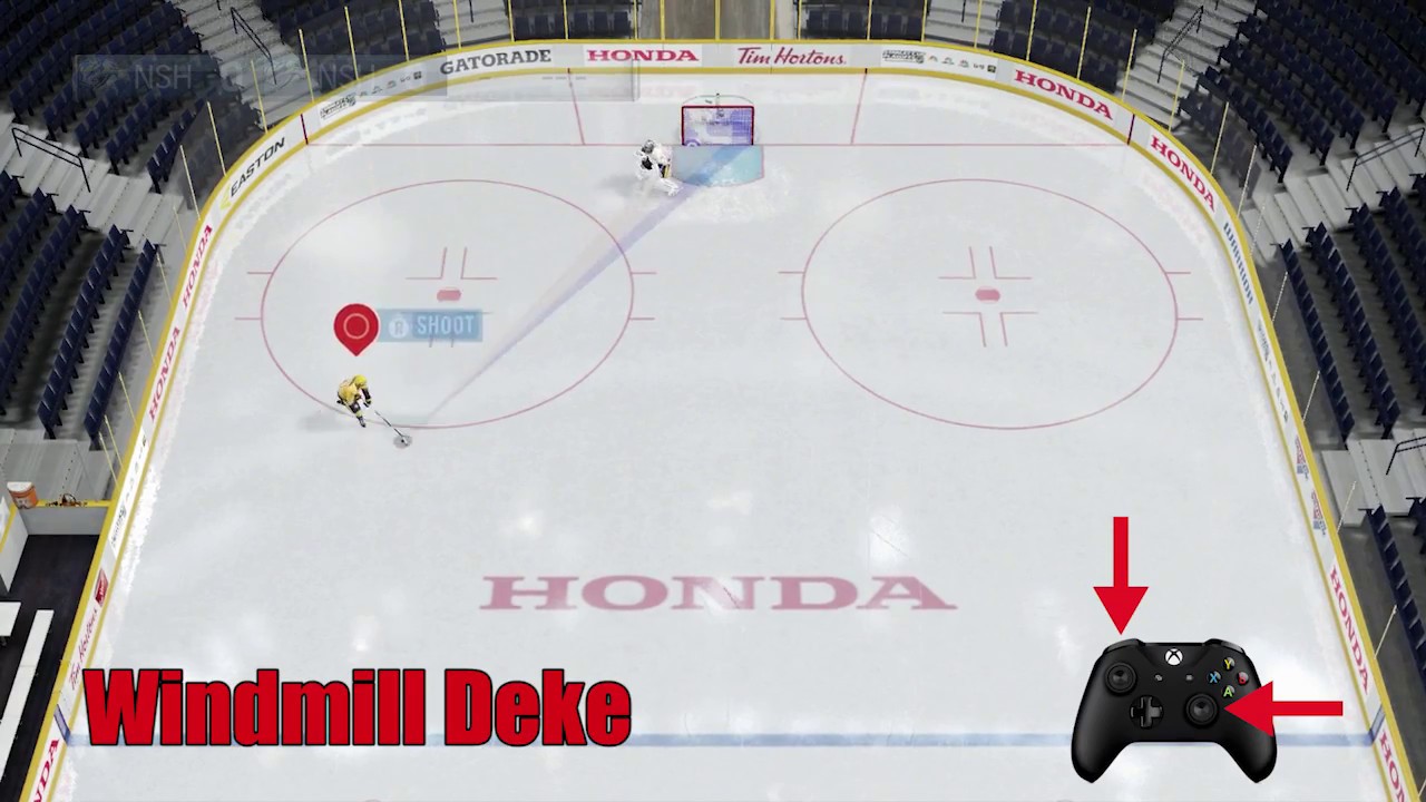 NHL 17 - HOW TO DO ALL DEKES AND USE 