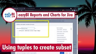 eazyBI - Using tuples to work on subset