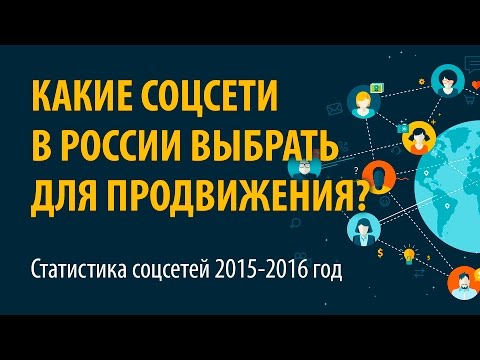 Какие соцсети в России выбрать для продвижения? Статистика соцсетей 2016 - Семинар 1 часть 1