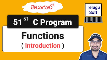 Functions in C in Telugu | C Programming | Program 51