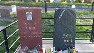 Visiting Bruce Lee's Grave in Seattle at Lakeview Cemetery