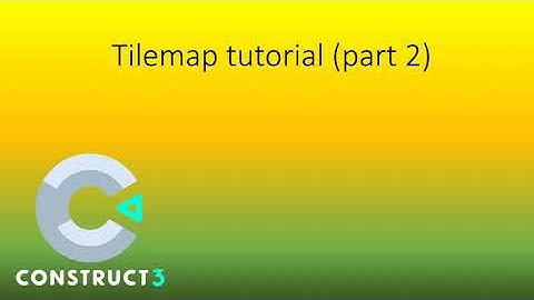 Construct 3 tutorial part 27 (tilemap platform)