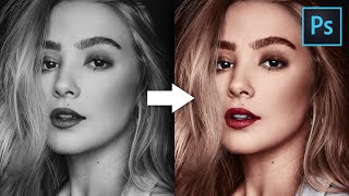 How To Colorize a Black & White Photo in Photoshop | Photoshop Tutorial screenshot 2