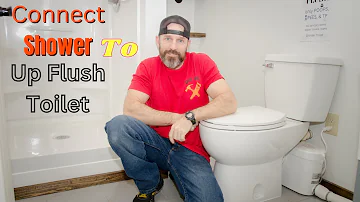 How to connect a SHOWER to a up flush Toilet (Saniflo)