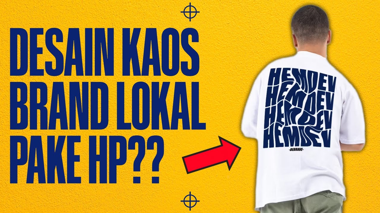 Belajar bikin desain kaos | Cara mendesain di HP