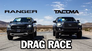 Форд Рейнджер против Тойота Такома | DRAG RACE