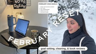 FEBRUARY MONTHLY RESET: goal setting, cleaning my apartment,