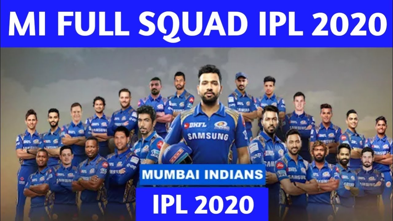 IPL 2020:- Mumbai Indians (MI) Full Squad for IPL 2020