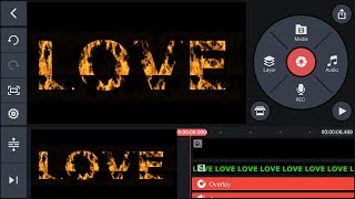Video In Text Animation Tutorial Using KineMaster Editing App | LOVE With In Text Video | VFX #love screenshot 2