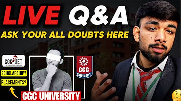 CGC University 2026 Admissions | Live QNA + FREE Guidance Support!