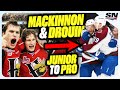 Mackinnon and drouins connection from junior to the nhl