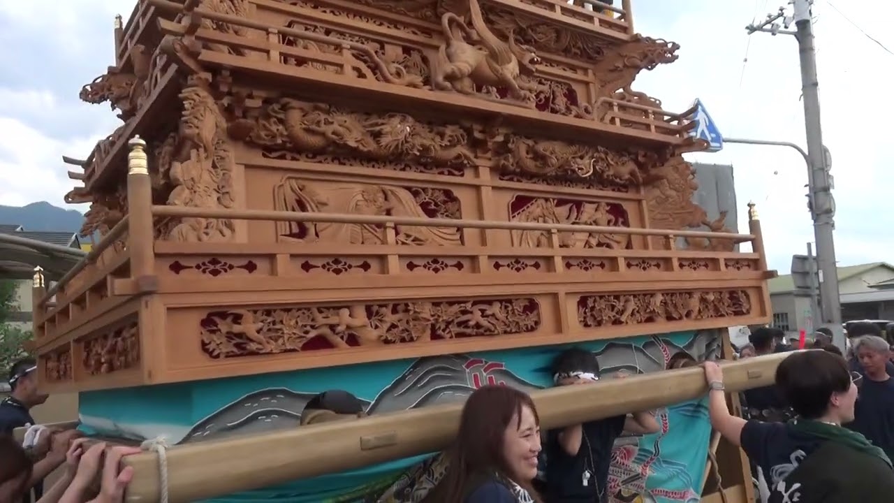 2025西条祭り　令和七年度伊曾乃神社例大祭　小川交差点