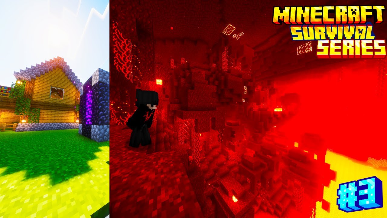 Exploring Nether on my Minecraft Survival series 1.21.10, EP-3 - YouTube