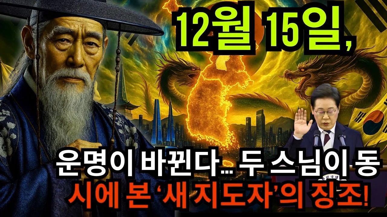 2025년 12월 15일, 한국 운명이 뒤집힌다! 두 스님의 일치된 예언 — ‘새 지도자는 예상치 못한 곳에서 온다