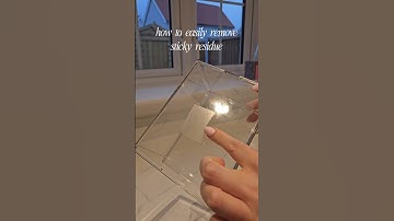 how to remove sticky residue easily #cleantok #cleaningvideos #cleaninghacks #cleaningtips