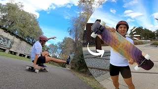 My First Ride on the HOLLOWTECH Stratus — Landyachtz Longboards by Neena Beena 3,058 views 2 years ago 10 minutes, 10 seconds