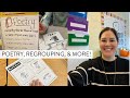Subtraction with regrouping writing poetry vowel teams  more in first grade