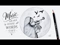 How to Draw a Girl Playing Violin 🎶 | Easy Pencil Drawing for Beginners