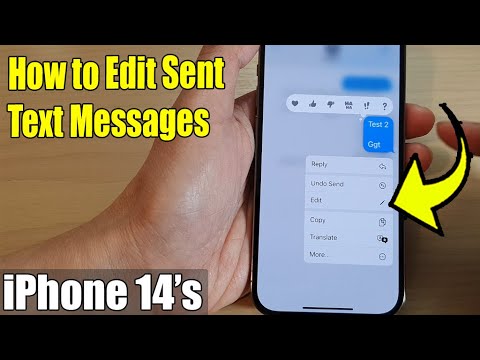 Iphone 14'S14 Pro Max: How To Edit Sent Text Messages