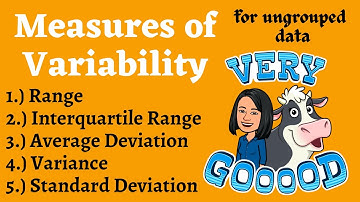 Measures of Variability for Ungrouped Data
