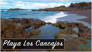 (4K) Playa de Los Cancajos, La Palma | Recorrido por la famosa y singular playa de la Isla Bonita