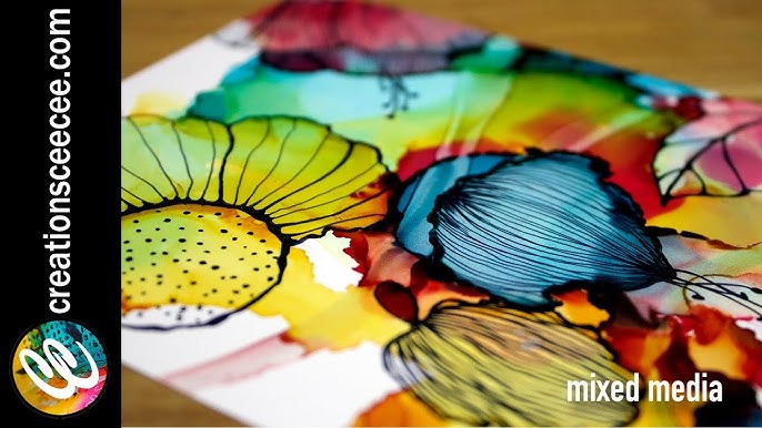 How to Paint with Alcohol Ink on Tile 