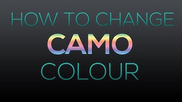 Photoshop Tutorial: Changing a camo colour (COD Weapon)