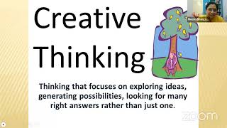 Developing Critical and Creative Thinking in Students By Ms Meenu Bhargava
