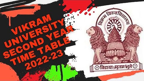 Vikram university second year time table 2023 #ba #bsc #bca #mp_college_exam #trending @kingkong863
