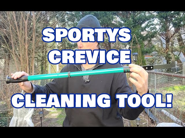 Sporty's Crevice Cleaning Tool, Back Saver for Me - Telescopic Pole! 