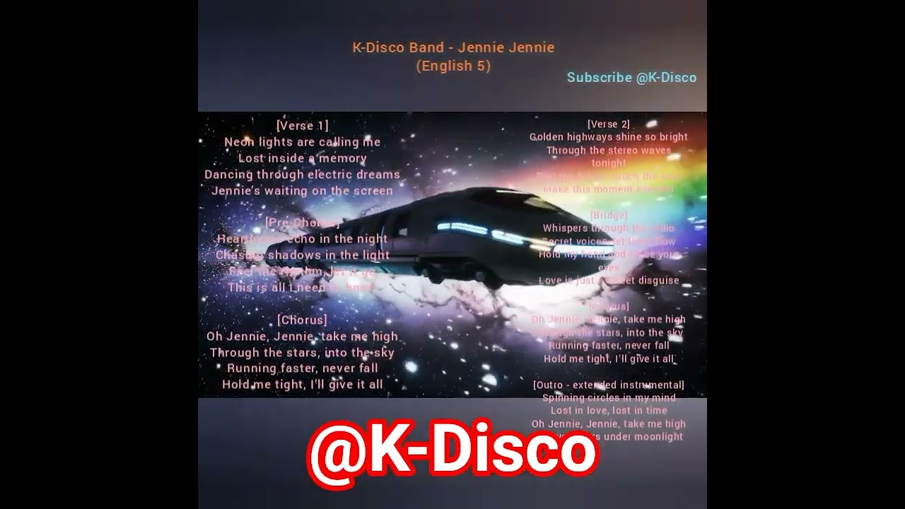 Watch K-Disco Band - Jennie Jennie (English 5) | #kdisco #kpop #italodisco #eurodance on YouTube Watch K-Disco Band - Jennie Jennie (English 5) | #kdisco #kpop #italodisco #eurodance on YouTube